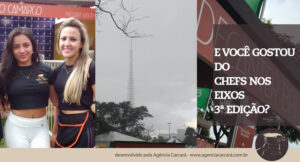 E acabamos de chegar, um pouco ensopados hehehe, mas não poderíamos deixar de ir no Chefs nos Eixos 3ª edição, que ainda está ocorrendo agora, domingo dia 26 de abril de 2015, no Eixo Monumental debaixo de uma baita chuva em Brasília. E você gostou do Chefs nos Eixos 3?