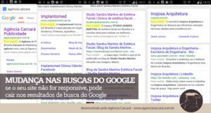 Mas a partir de 21 de abril isso vai mudar: O Google começará a utilizar a otimização para dispositivos móveis como um critério importante na hora de avaliar os sites em seu ranking e afetará tanto as buscas através de smartphones quanto as em desktop em todas as línguas.