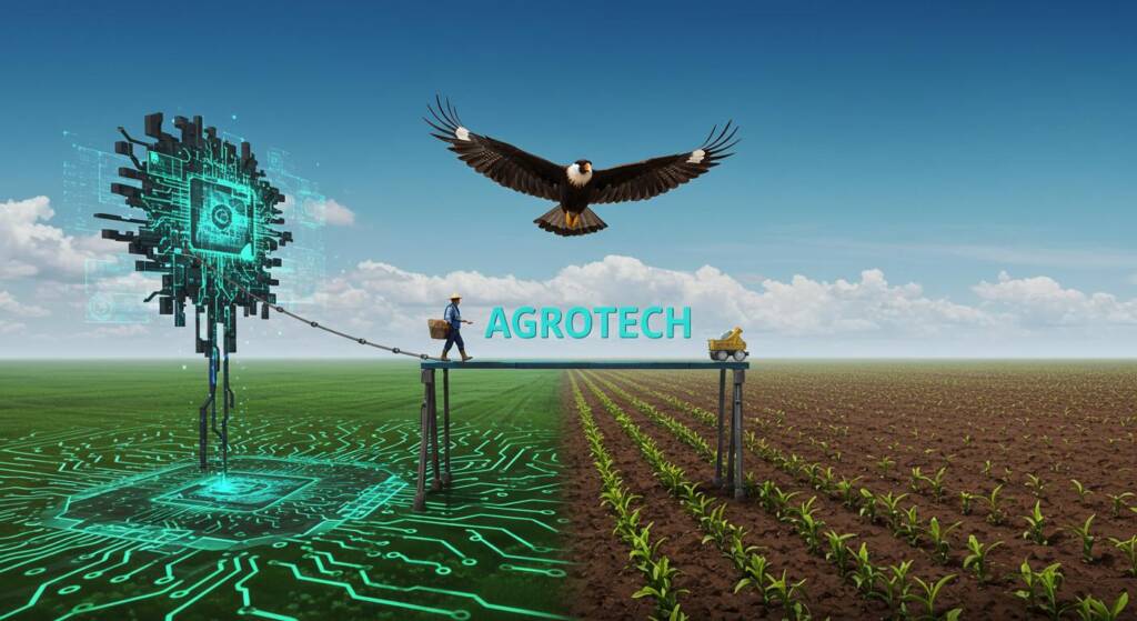 A Agência Carcará entende esse cenário. Nossa expertise em Marketing para o Agronegócio e Comunicação para Agroindústria nos posiciona como a ponte estratégica que conecta a inovação da AGROTECH ao coração do campo. Não comunicamos apenas tecnologia; nós comunicamos a transformação que a AGROTECH oferece, resolvendo o problema da sua empresa de AGROTECH de traduzir a linguagem complexa da tecnologia em benefícios claros e resultados reais para o seu público-alvo.