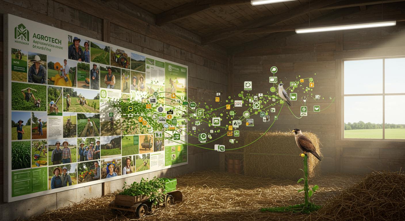 É aqui que entra o Moodboard – não como substituto do MIV, mas como seu parceiro estratégico e criativo no campo. Se o MIV te dá as regras visuais para ser profissional e consistente, o Moodboard te dá a inspiração, a atmosfera, o "feeling" que transforma sua marca agro em uma experiência autêntica para o público. A Agência Carcará entende que, para marcas agro que querem atrair, conectar e vender (seja produtos, serviços ou sua própria história), ter uma identidade visual vibrante vai além de um manual; é ter um universo visual em constante expansão, com a "vibe" certa para cada momento e público. Este post é um convite para você, do agronegócio, desvendar o poder do Moodboard e como ele pode ser a chave para criar um "flow" de conteúdo autêntico e magnético para a sua marca no campo.