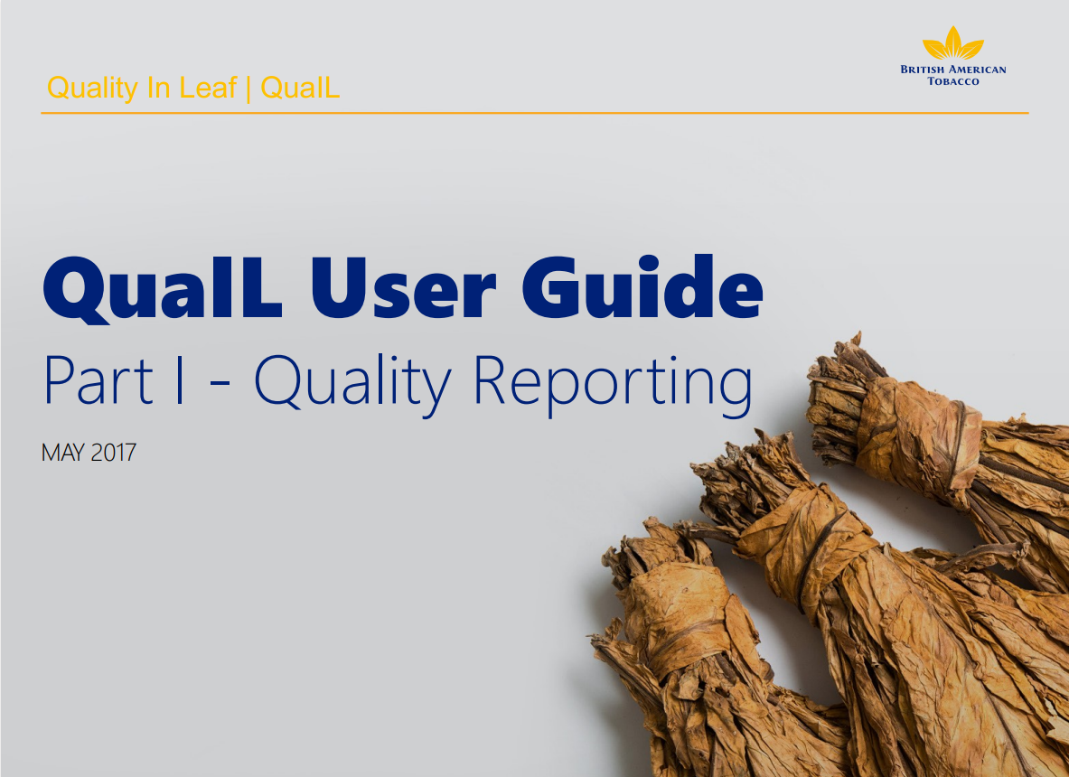 Diagramação Quail user guide Souza Cruz e BAT