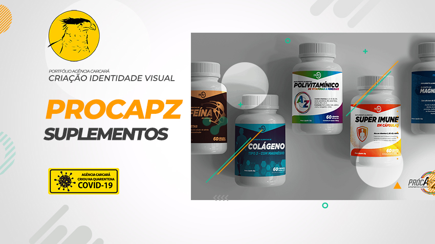 Criação de rótulos Procapz suplementos e vitaminas