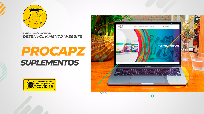 Criação site Procapz suplementos e vitaminas
