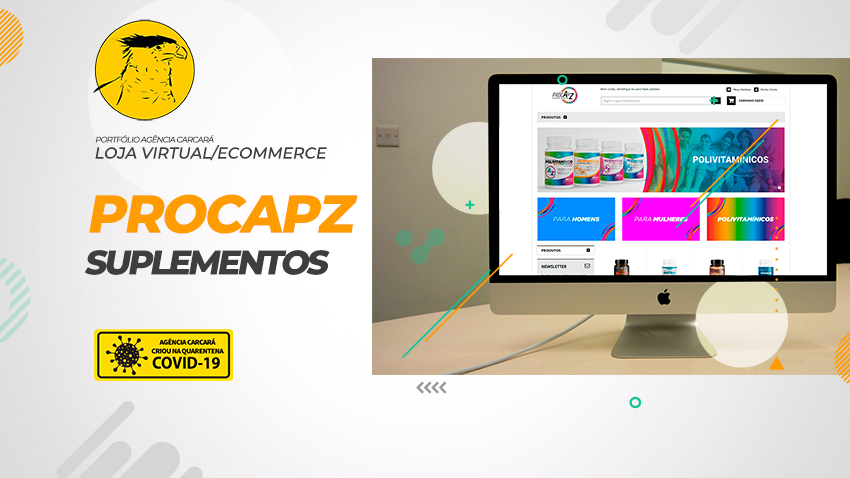 Criação de loja virtual para Procapz suplementos e vitaminas