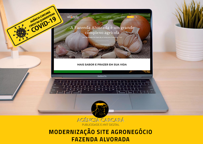Criação do Site Fazenda Alvorada marketing no agronegócio e agricultura