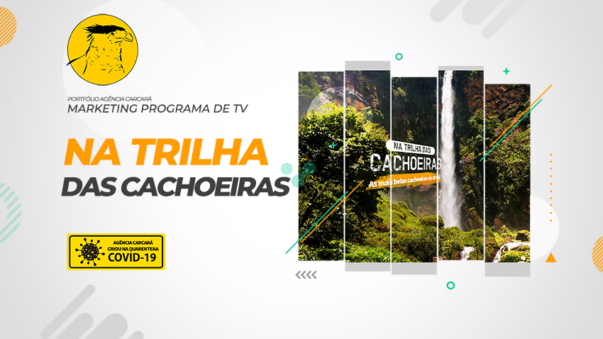 Na Trilha das Cachoeiras Mídia Kit e branding para projeto