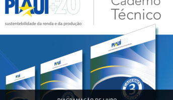 Diagramação de livro Caderno do Grupo 7 do I Fórum Piauí +20: Sustentabilidade da Renda e Produção