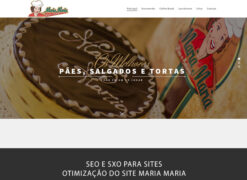 SEO e otimização de site em Brasília para o site da casa de pães Maria Maria em Taguatinga.