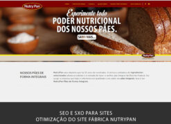 Gestão de SEO e otimização de site em Brasíllia para a fábrica de pães integrais NutryPan