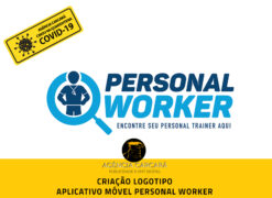 Criação logomarca aplicativo móvel Personal Worker