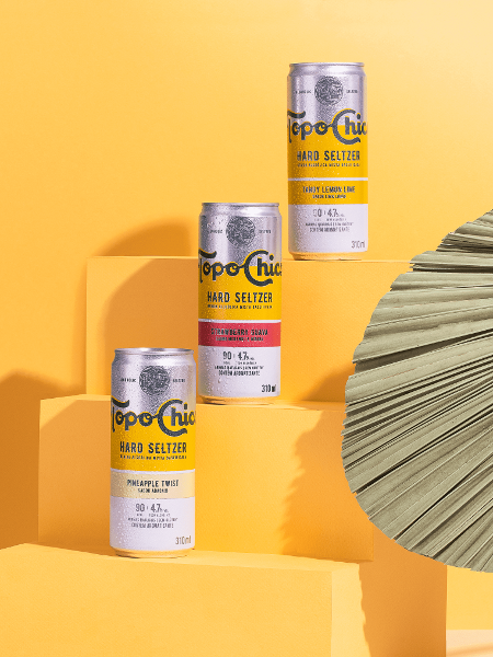 Coca-Cola iniciará comercialização de sua Hard Seltzer a Topo Chico no Brasil! Será se vai emplacar como nos Estados Unidos