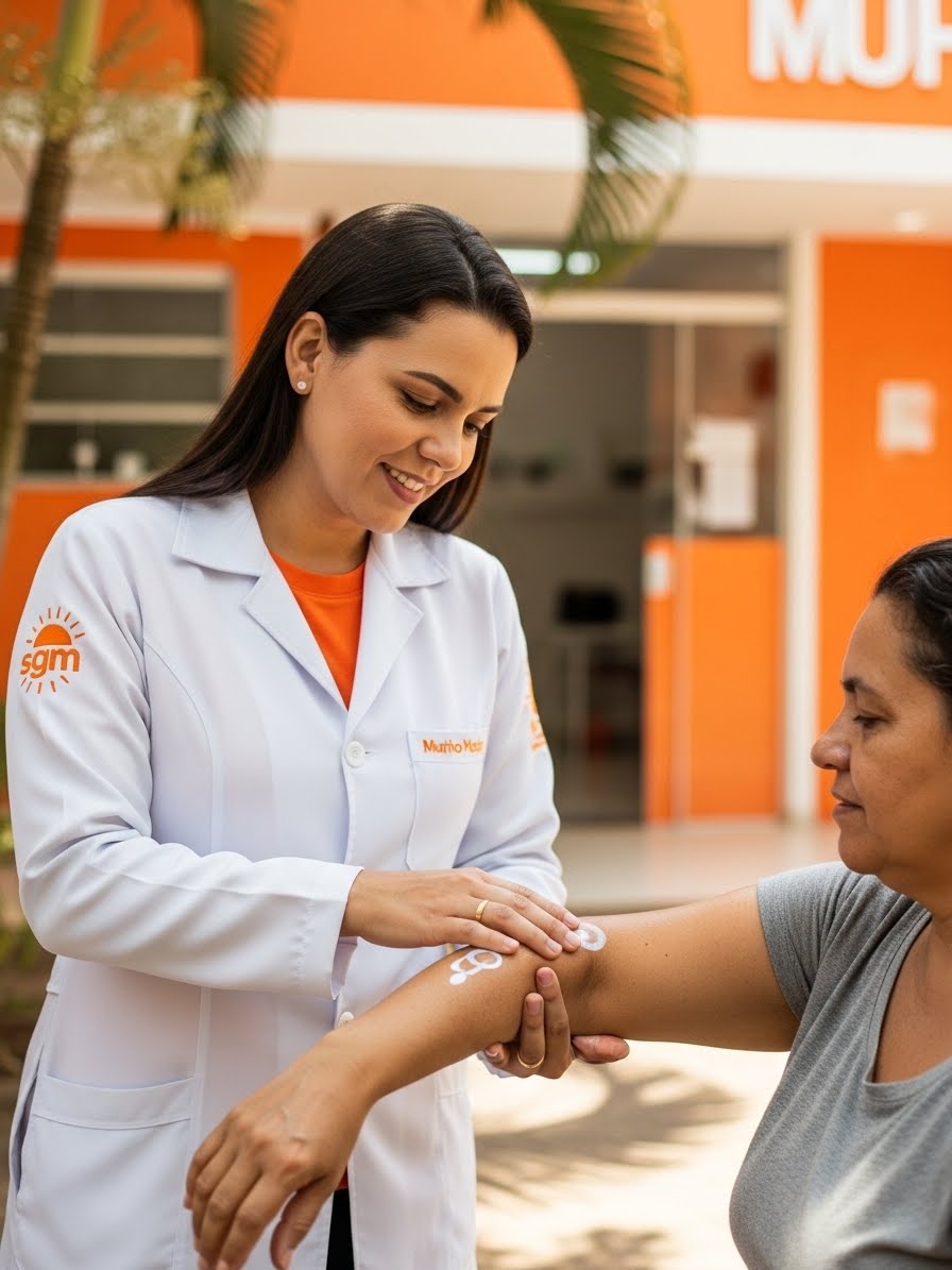 Dezembro Laranja: Câncer de PeleCor: Laranja
Significado: O laranja representa a energia, o sol e a necessidade de se proteger dos raios ultravioleta, a principal causa do câncer de pele, o tipo de câncer mais comum no Brasil.
Foco: Aumentar a conscientização sobre o câncer de pele, seus sintomas e formas de prevenção, incentivar o uso de protetor solar, chapéu e óculos de sol, e evitar a exposição excessiva ao sol.
Como Usar: Campanhas de informações sobre os sintomas e fatores de risco do câncer de pele, eventos de promoção da saúde da pele, divulgação de dicas de proteção solar, e apoio a pacientes com câncer de pele e suas famílias.