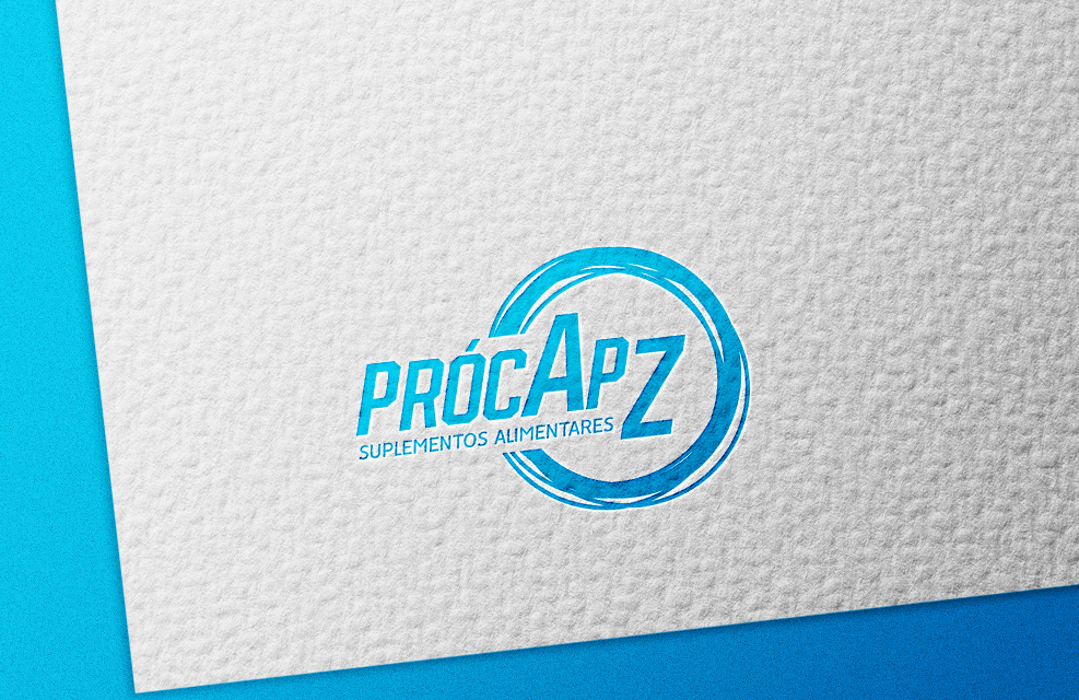 Criação do logo da empresa Procapz que produz e comercializa vitaminas e suplementos da área da saúde a base para o marketing para indústria farmacêutica.