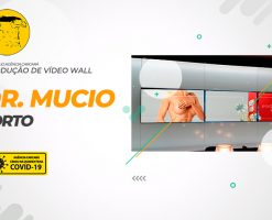 Produção de vídeo wall, com resolução de 3840p (4,41 metros), para a clínica de estética e cirurgia plástica do Dr. Mucio Porto em Brasília.