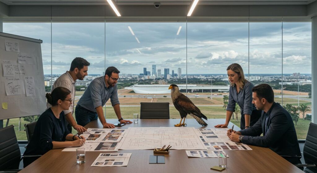 Planejamento de Eventos Corporativos em Brasília: Estratégia que Gera Valor Real Publicado em Blog por novo_adm_carca abril 22, 2025 Sem Comentários Quando você busca por “Planejamento de eventos corporativos em Brasília”, provavelmente está pensando além da simples organização de uma festa de fim de ano ou de uma reunião padrão. Você intui, corretamente, que um evento corporativo pode ser muito mais: uma ferramenta estratégica para engajar colaboradores, fortalecer a cultura organizacional, lançar produtos, impressionar clientes ou solidificar a imagem da sua marca na capital federal. Mas como transformar essa intuição em um plano concreto, com objetivos claros, ações eficazes e resultados mensuráveis? É aqui que a Agência Carcará entra em cena, não como uma simples organizadora, mas como sua parceira estratégica no planejamento de eventos corporativos em Brasília. Sob a égide da nossa filosofia de Arquitetura de Experiências, entendemos que o planejamento é a fundação sobre a qual todo evento de sucesso é construído. Não se trata apenas de criar um cronograma e um checklist; trata-se de definir o “porquê” antes do “o quê” e do “como”. Se você busca um planejamento que vá além da logística e mergulhe na estratégia, garantindo que seu evento corporativo seja um investimento inteligente e não apenas um custo, você encontrou a agência certa.