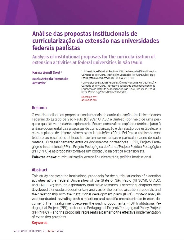 Se a universidade fosse um arranha-céu, o ensino seria a estrutura de concreto. Mas a Extensão Universitária são as portas e janelas abertas para a rua. Por muito tempo, a academia foi acusada de ser uma "torre de marfim", isolada dos problemas reais da sociedade. Mas uma nova diretriz nacional está mudando isso: a Curricularização da Extensão. Agora, por lei, o estudante não pode apenas ficar na sala de aula. Ele precisa descer do prédio e interagir com a comunidade. A Agência Carcará teve a responsabilidade de diagramar um estudo crucial sobre esse momento histórico, analisando como as gigantes UFSCar, UFABC e Unifesp estão (ou não) cumprindo essa missão. Não diagramamos apenas um texto acadêmico. Diagramamos o mapa da transformação da universidade pública brasileira.