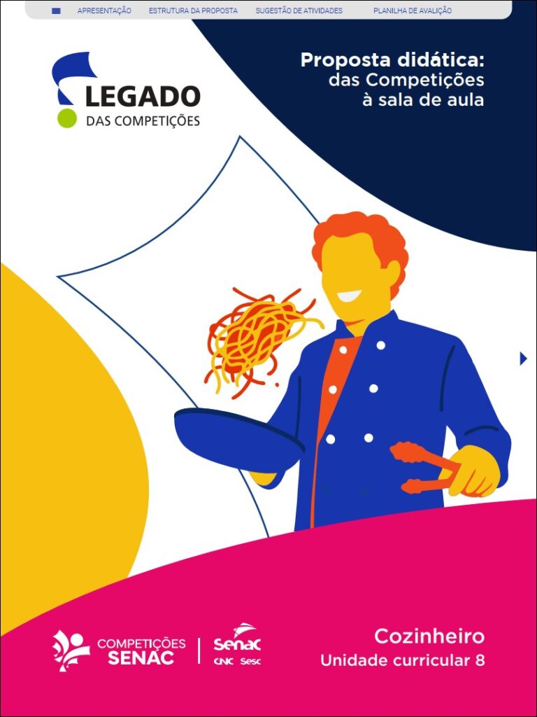 Cozinhar é uma arte. Gerir uma cozinha profissional é pura estratégia.Muitos restaurantes fecham as portas não porque a comida é ruim, mas porque a conta não fecha.
No mercado de gastronomia de alto nível, saber fazer um fricassé é tão importante quanto saber calcular o custo de cada grama de ingrediente.O Senac, maior formador de mão de obra do setor terciário, precisava de um material didático que ensinasse essa dualidade: Técnica Culinária + Gestão de Negócio.A Agência Carcará foi desafiada a diagramar a "Proposta Didática: Cozinheiro", um guia avançado que leva a pressão das competições para dentro da sala de aula.