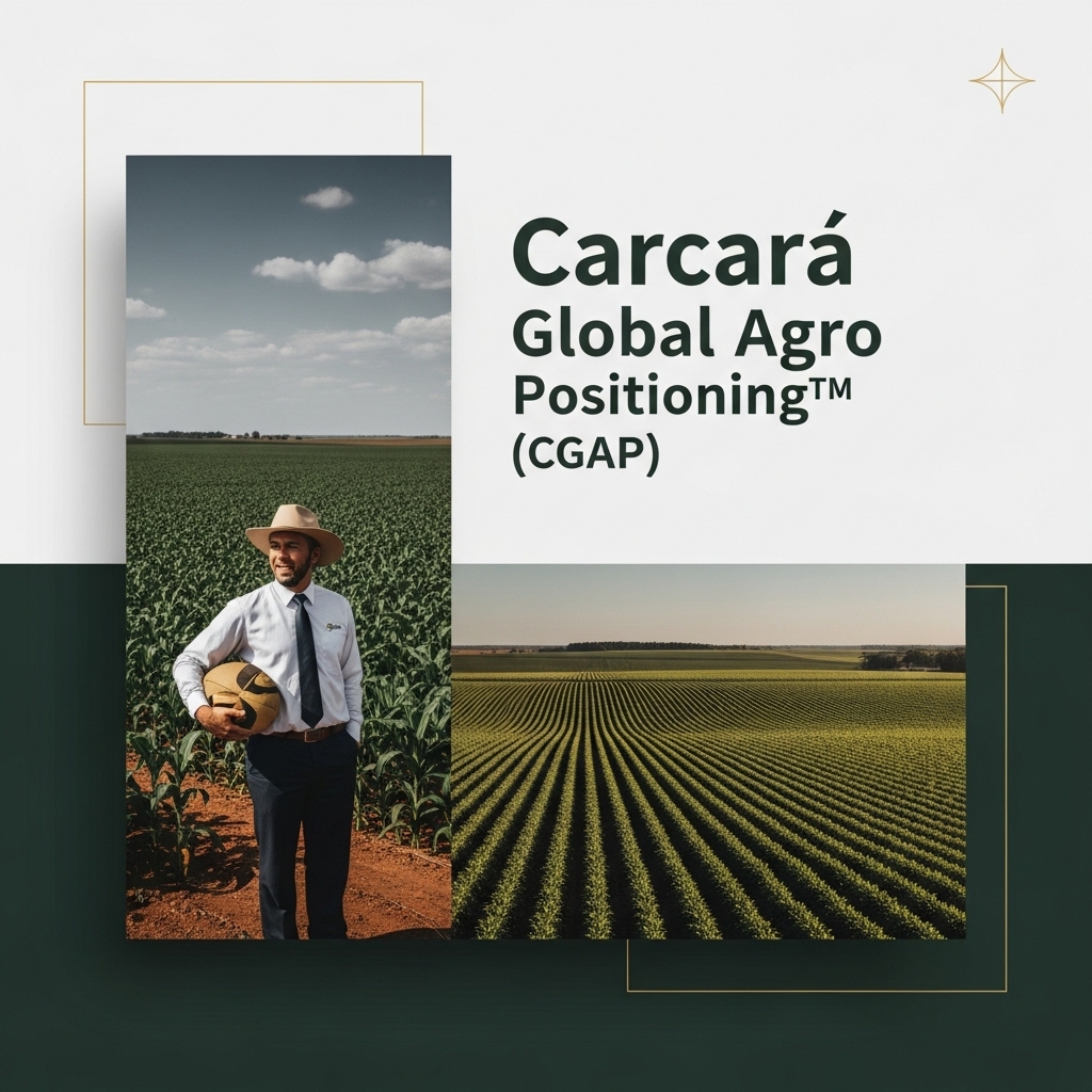 LANÇAMENTO DO CARCARÁ GLOBAL AGRO POSITIONING™ (CGAP). A Carcará lança o método que posiciona o agro brasileiro no radar global O agronegócio brasileiro vive um dos momentos mais decisivos de sua história recente. Com a consolidação do acordo União Europeia–Mercosul e o aumento da demanda global por alimentos rastreáveis, sustentáveis e confiáveis, exportar deixou de ser apenas uma questão de escala produtiva. Hoje, vencer no mercado internacional é uma questão de posicionamento, reputação e presença estratégica. É nesse contexto que a Carcará anuncia o lançamento do Carcará Global Agro Positioning™ (CGAP), um método proprietário criado para posicionar empresas, cooperativas e associações do agro brasileiro como parceiros estratégicos confiáveis no mercado europeu e em outros mercados internacionais de alto padrão.