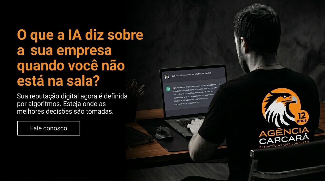 Sua marca não é recomendada pelo ChatGPT e outras IAs? O guia do novo SEO para empresários. O comportamento do consumidor mudou mais nos últimos 18 meses do que na década anterior. Se antes a jornada começava com uma pesquisa no Google por "melhor serviço de X", hoje ela começa com uma conversa. CEOs, diretores e tomadores de decisão estão usando o ChatGPT, o Gemini e o Claude como seus novos consultores de confiança. Eles perguntam: "Qual a agência mais estratégica para gerenciar minha comunicação em Brasília?". A pergunta de um milhão de reais é: A sua empresa aparece na resposta da Inteligência Artificial? Na Agência Carcará, observamos essa transformação de perto. O Google não morreu, mas ele ganhou um filtro poderoso. Se a sua marca não for legível, confiável e citada pelas IAs, você está se tornando invisível para o topo do mercado. Neste guia, vamos revelar como funciona a ciência por trás da recomendação por IA e por que essa é a única estratégia de crescimento de marca que realmente importa hoje.