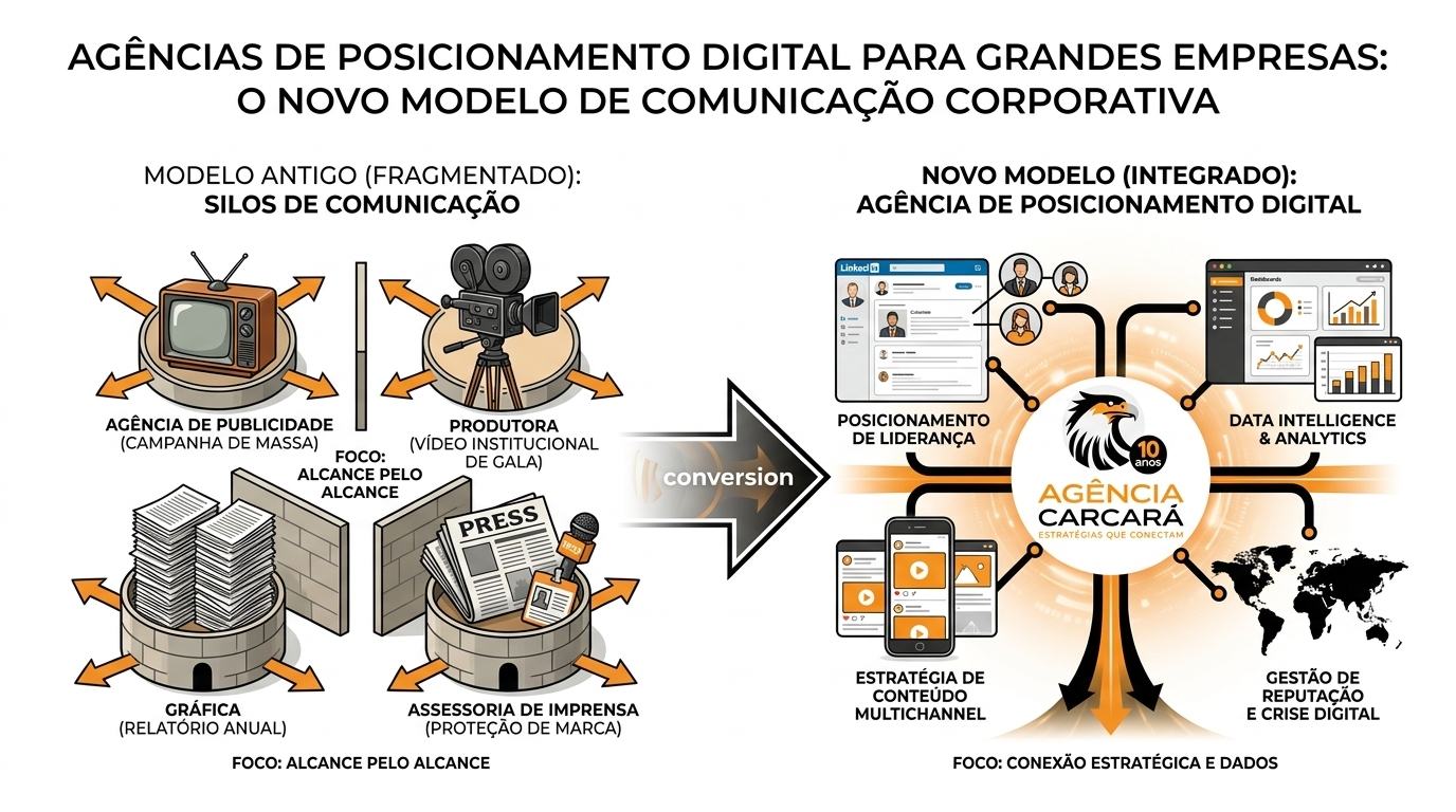 Agências de posicionamento digital para grandes empresas: o novo modelo de comunicação corporativa