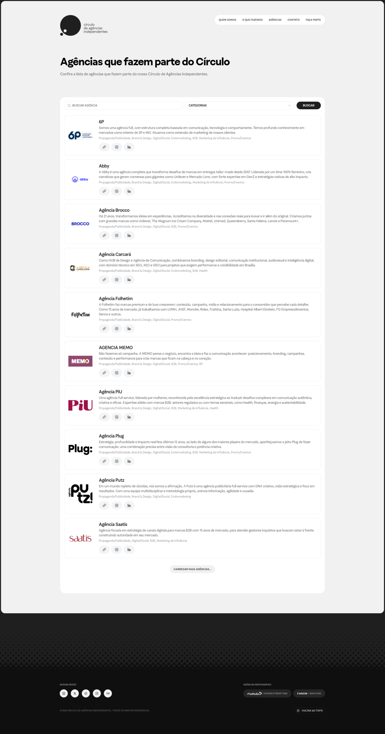 Há uma frase histórica que define com precisão o momento que a publicidade brasileira vive: “Para cada Golias multinacional, somos centenas de Davis brasileiros.”

Durante décadas, o mercado publicitário acostumou-se a olhar para os grandes conglomerados e holdings globais como o único padrão de escala. Mas o jogo mudou. Agilidade, profundidade estratégica, relacionamento direto com quem decide e liberdade criativa sem amarras corporativas tornaram-se os atributos mais valiosos para empresas que buscam resultados de verdade.

É desse movimento de coragem e união que nasce um marco importante para a comunicação nacional: o Círculo de Agências Independentes acaba de lançar seu primeiro canal oficial (circulo.ag), centralizando a voz, as iniciativas e os projetos de mais de 190 agências de marketing, publicidade e propaganda espalhadas por todo o Brasil.

E a Agência Carcará tem o orgulho de fazer parte ativa desse coletivo desde o seu surgimento.